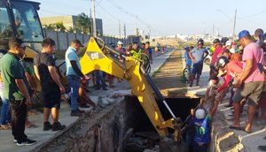 Desabamento de canal deixa vaca morta e outras duas feridas em Itabaiana