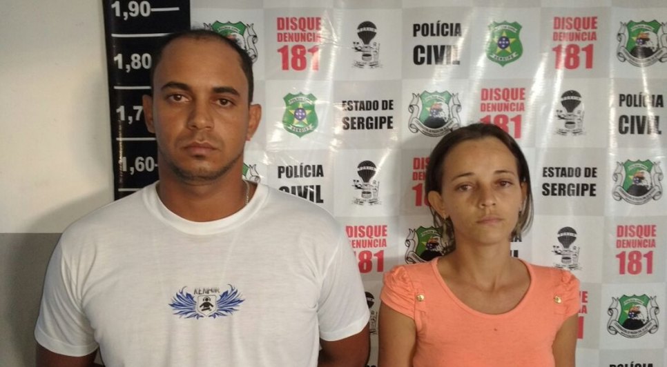 CAsal preso por Roubo  / Foto: SSP/SE