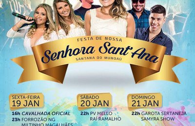 Santana do Mundaú celebra tradicional festa da Padroeira de Nossa Senhora Santa´Ana 
