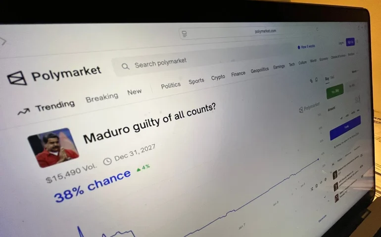 Pagamento de US$ 400.000 em 'Bet' após a captura de Maduro está colocando os mercados de previsão em destaque