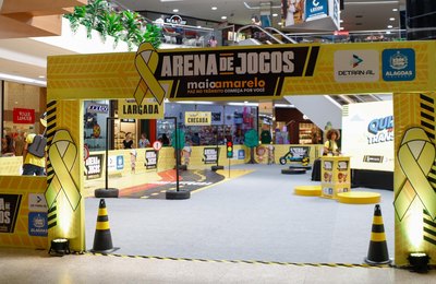 Maio Amarelo: Arena de Jogos leva atividades educativas sobre segurança no trânsito