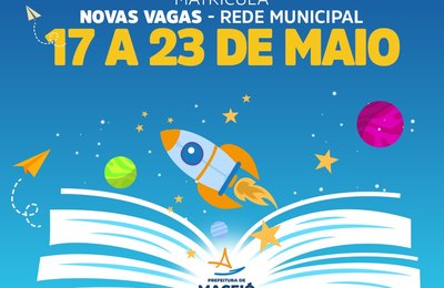 Educação abre matrícula para 4.500 novas vagas remanescentes