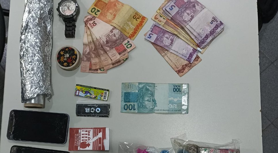 Mulher e dois homens são presos por vender drogas durante evento em Poço Verde / Foto: Foto: Polícia Militar/SE
