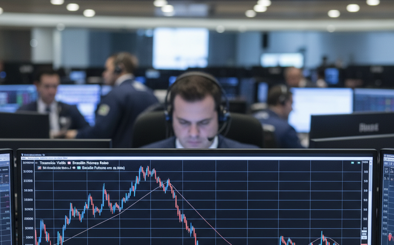 Curva de Treasuries contribui para queda nos juros futuros