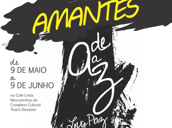 Amantes de A a Z, do artista Levy Paz, é a nova exposição do Café da Linda
