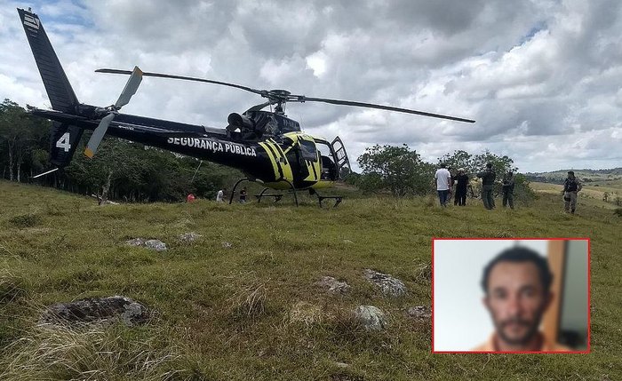 Momento da captura de Daniel Paulo Sant'anna dos Santos