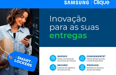 Samsung anuncia novo serviço de entrega de produtos em smart lockers