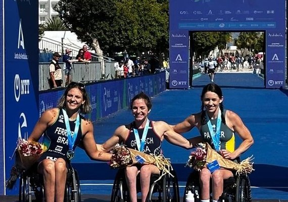 Brasil é prata e bronze no Mundial de triatlo paralímpico na Espanha