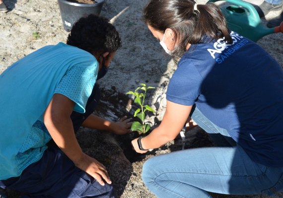 Projeto da Agreste Saneamento constrói viveiros em escolas públicas de AL