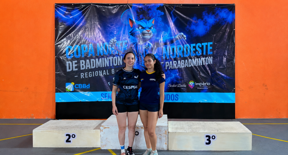 Atletas apoiadas pelo Cesmac conquistam destaque no Campeonato Norte-Nordeste de Badminton