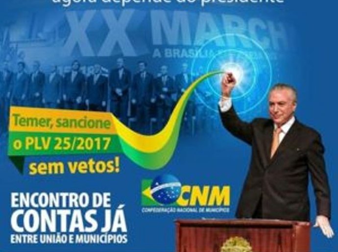 CNM promove campanha em apoio ao projeto que permite Encontro de Contas