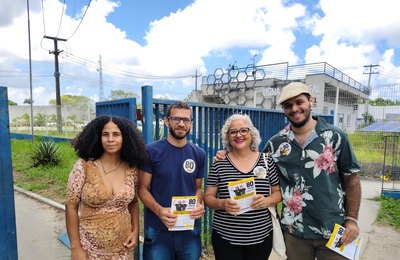 Lenilda Luna realiza panfletagem no Cepa e na Ufal e anuncia visita de Samara Martins a Alagoas