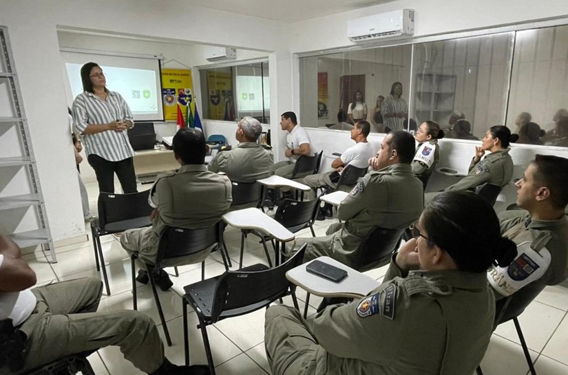 Janeiro Branco: Núcleo de Qualidade de Vida da SSP realiza seminário na base operacional do BPTran