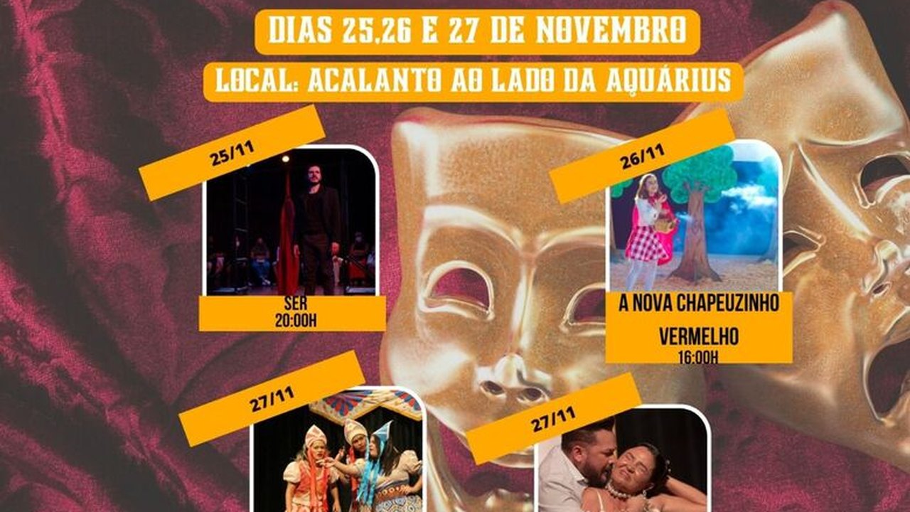 Palmeira terá mostra de teatro no Espaço Acalanto