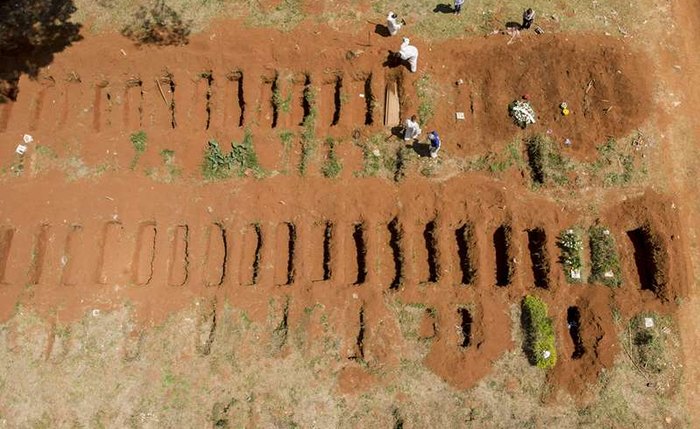 É a primeira vez que o país passa a marca de 4 mil óbitos em apenas um dia por causa da doença