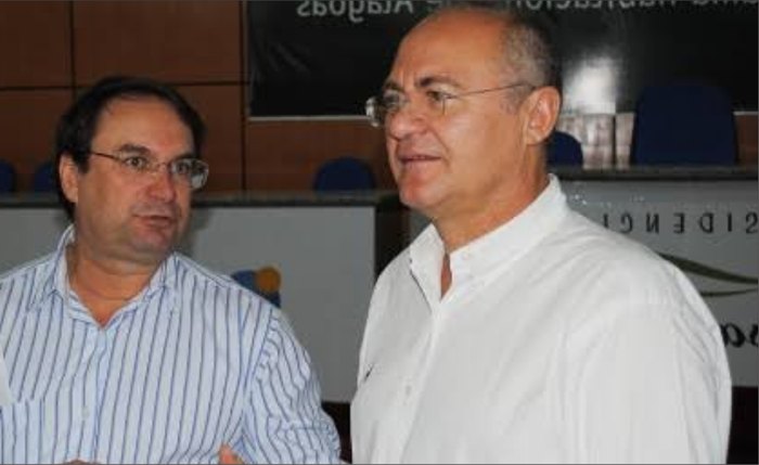Vice-governador Luciano Barbosa e o senador Renan Calheiros