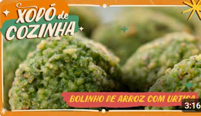 Xodó de Cozinha | Bolinho de arroz com urtiga