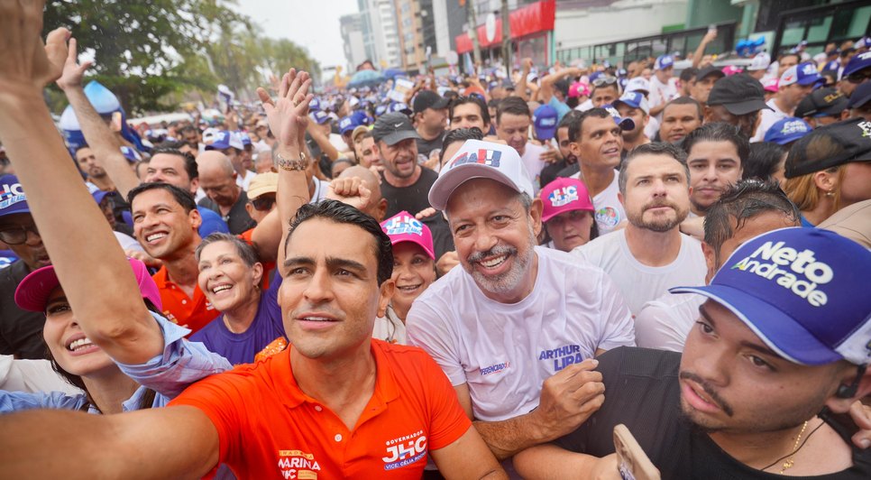 Arthur Lira e JHC. / Foto: Assessoria.