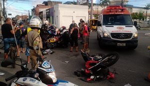 Motociclista fica ferido após colidir com carro em Aracaju / Foto: Foto: SMTT/Aracaju