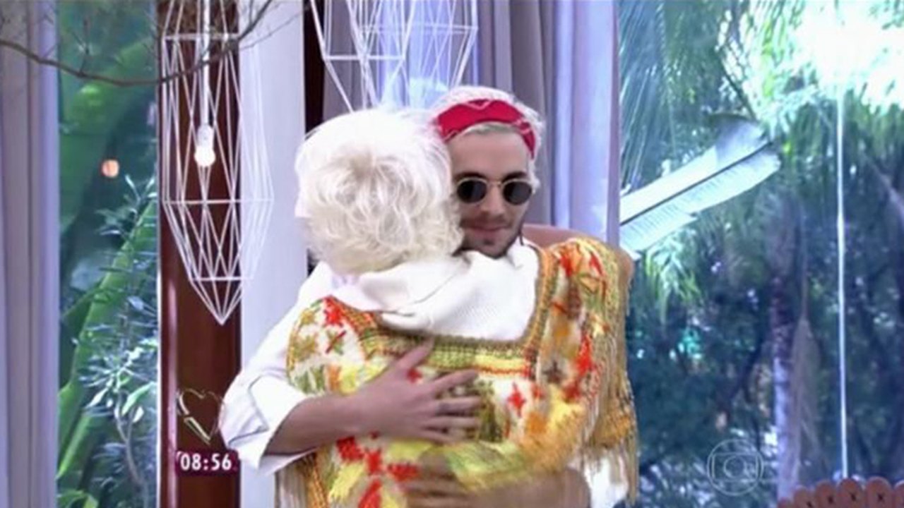 Ana Maria Braga e Fiuk fazem as pazes ao vivo