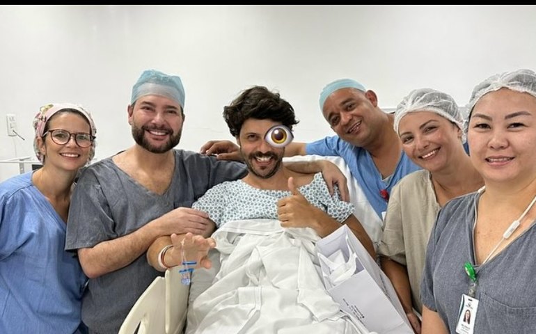 Diogo Defante surpreende fãs e agradece equipe média após cirurgia no olho: 'Fim de uma era'