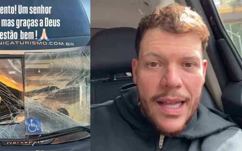 Ferrugem e equipe sofrem acidente de ônibus após show: 'Livramento'