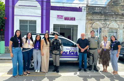 Patrulha Maria da Penha visita a Secretaria da Mulher de Piaçabuçu e reforça parceria no enfrentamento à violência doméstica