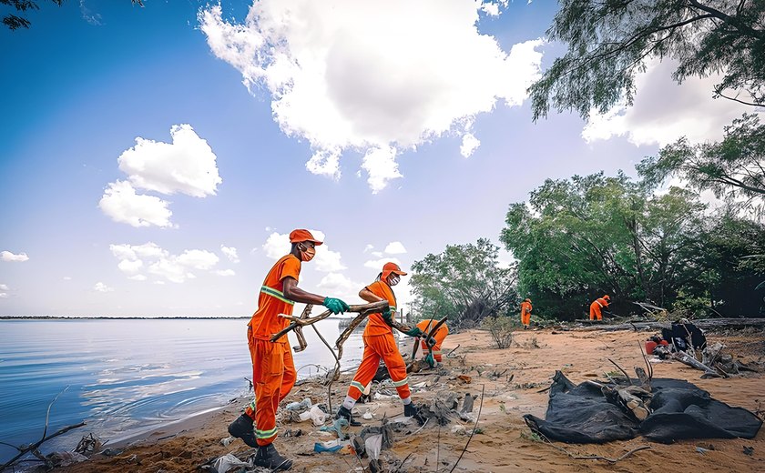 Ação ambiental 'Limpe o lago Guaíba' adota copos biodegradáveis e sustentáveis