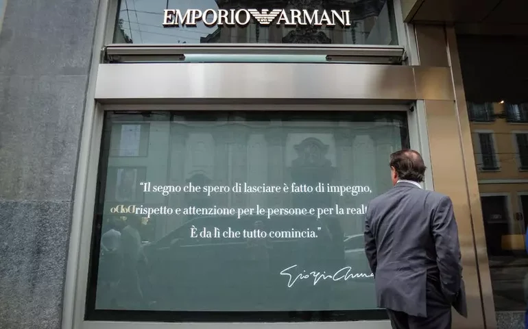 Grife Giorgio Armani promete respeitar testamento de estilista