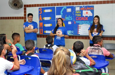 Projeto Samu nas Escolas recomeça as visitas na próxima sexta-feira (1º)