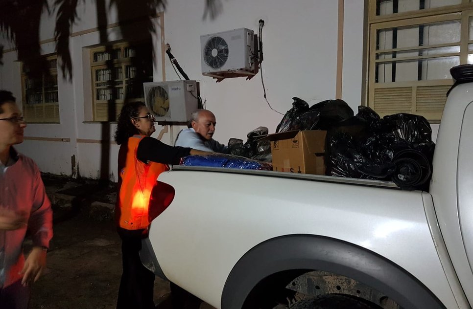 entrega de materiais