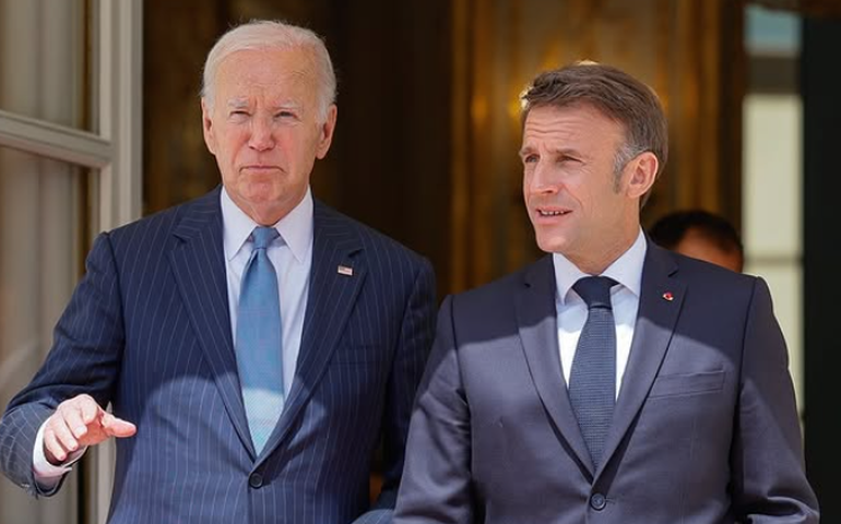 Biden e Macron se comprometem em atuar por cumprimento de cessar-fogo no Líbano