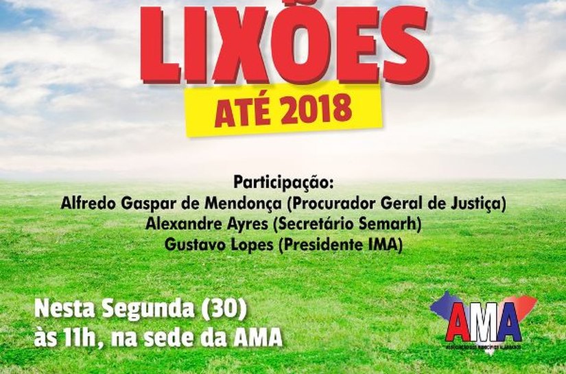 AMA e Ministério Público debatem fim dos lixões em Alagoas até 2018