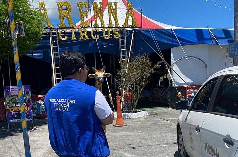 Procon realiza vistoria em circo na parte alta de Maceió