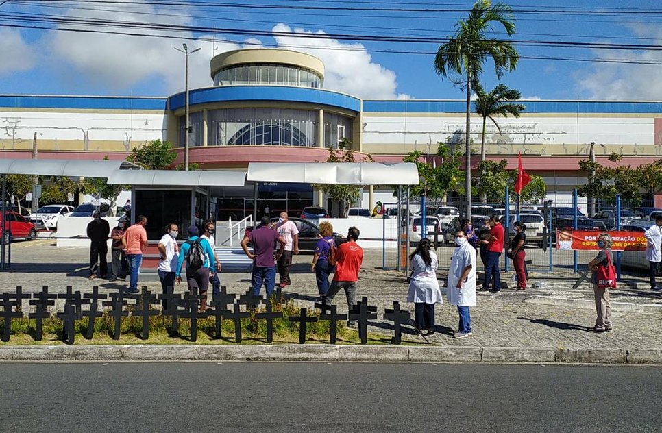 manifestação na SES