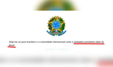 Carta de Flávio Bolsonaro