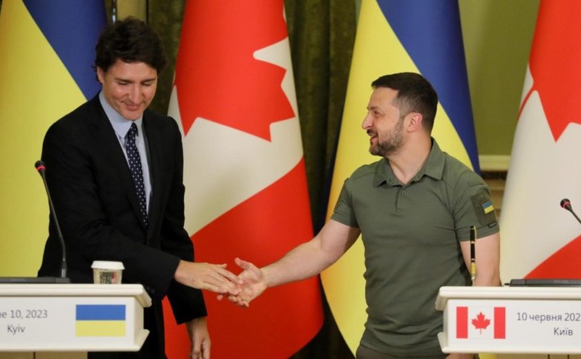 Trudeau promete apoio à Ucrânia e punição à Rússia