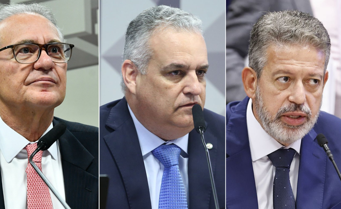 Renan Calheiros (MDB-AL), Alfredo Gaspar (PL-AL) e Arthur Lira (PP-AL)