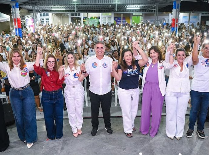 A força da mulher miguelense: mais de 1.000 mulheres se unem em apoio a Renan Filho para o Governo