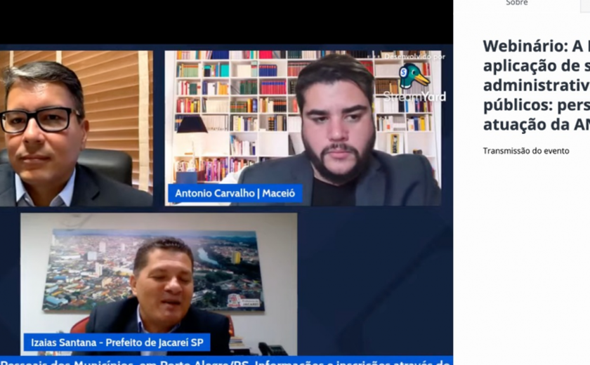 Prefeitura de Maceió marca presença em Webinário da Lei Geral de Proteção de Dados Pessoais