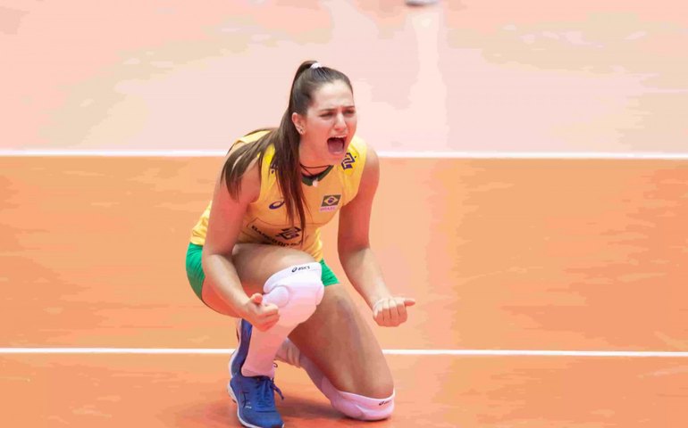 Julia Kudiess festeja boa fase na seleção e vê Brasil forte na Liga das Nações