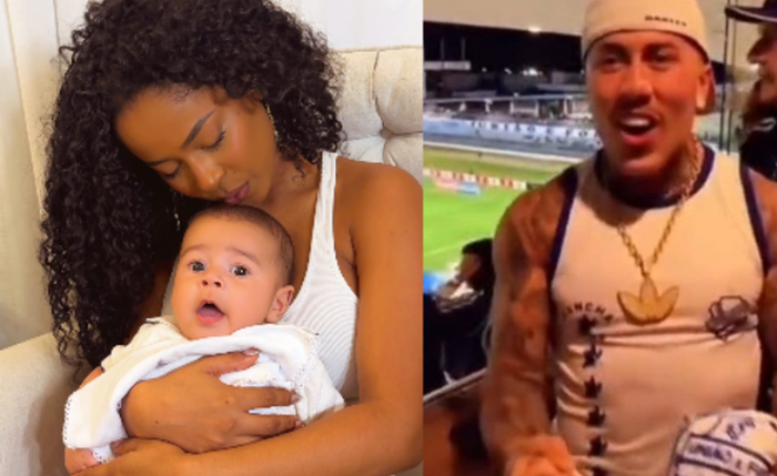 MC Daniel levou o filho para Maceió, onde apoia o irmão jogador do CSA