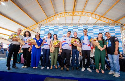 Paulo Dantas inaugura ginásio e nova sede da GEE em São Miguel dos Campos