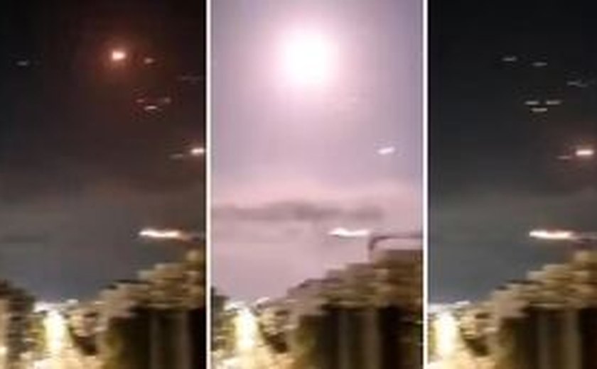 Explosões no céu são registradas em várias partes de Israel e da Cisjordânia ocupada; veja vídeo