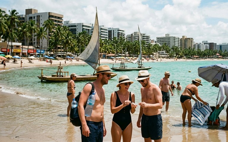 Maceió se destaca entre os destinos mais buscados por turistas estrangeiros no Brasil, aponta KAYAK