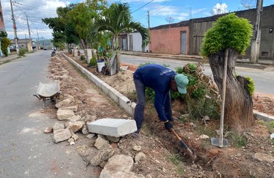 Prefeitura de Santana do Mundaú está realizando obras de urbanização no Residencial Jussara
