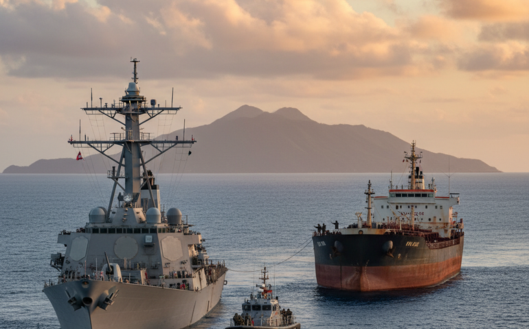 Forças armadas dos EUA interceptam segundo navio na costa da Venezuela