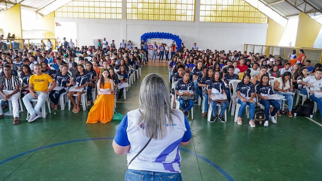 Alunos da rede municipal de Traipu participam de aulão preparatório para a avaliação da educação básica