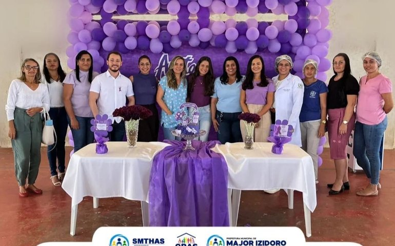 Cras de Major Izidoro promove palestra sobre a campanha Agosto Lilás