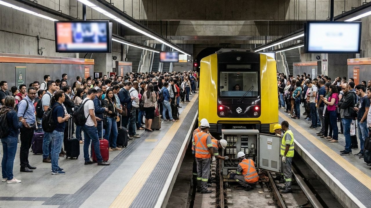 Falha em equipamento causa transtornos na Linha 4-Amarela do Metrô de SP
